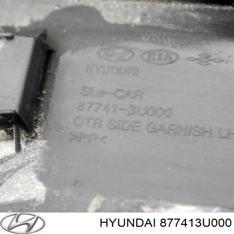 Nakładka błotnika tylnego lewego Hyundai/Kia 877413U000 cena, od 76,62 USD