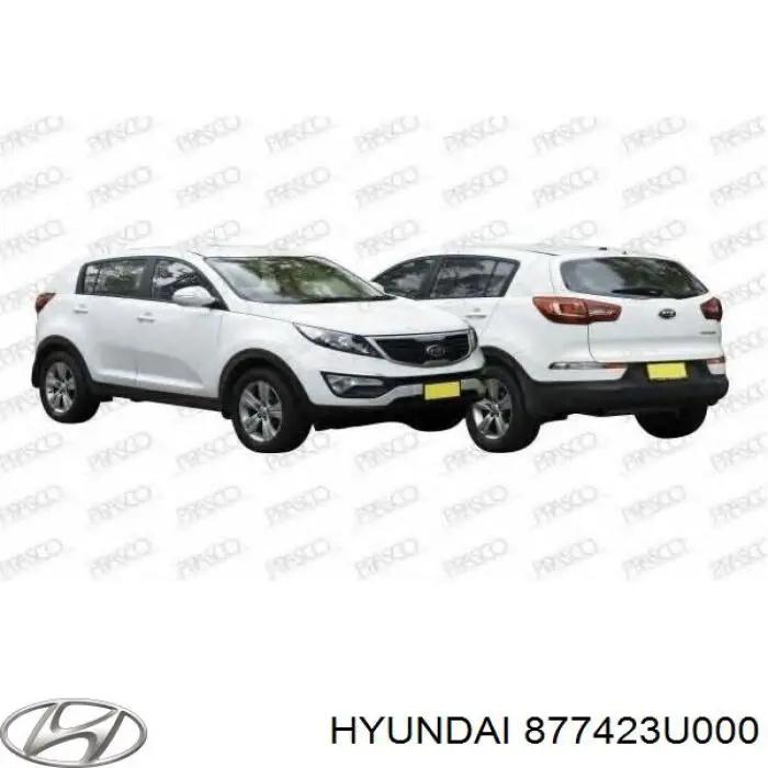 877423U000 Hyundai/Kia Nakładka błotnika tylnego prawego