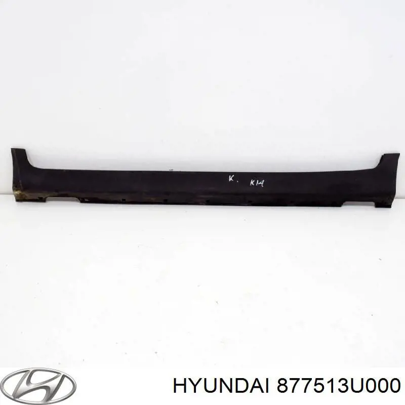 Nakładka (listwa ochronna) na próg zewnętrzna lewa Hyundai/Kia 877513U000 cena, od 190,69 USD