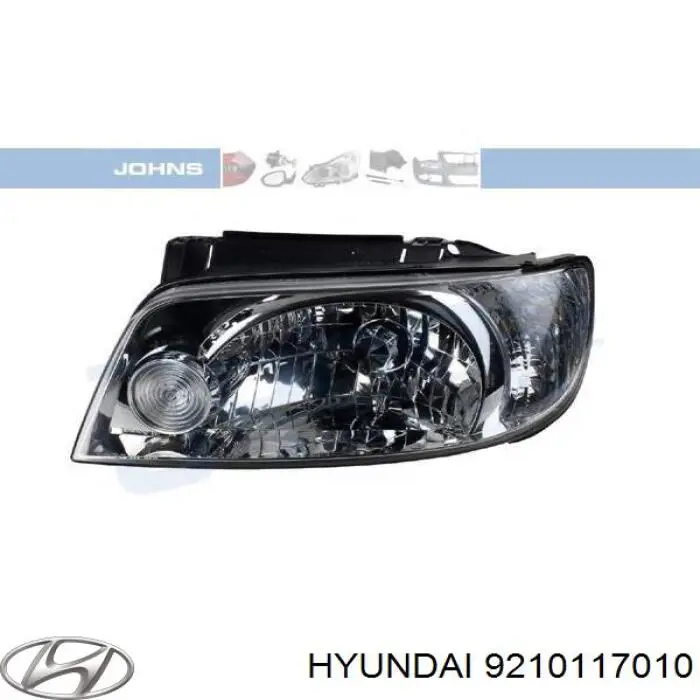 Reflektor lewy Hyundai/Kia 9210117000 cena, od 88,96 USD