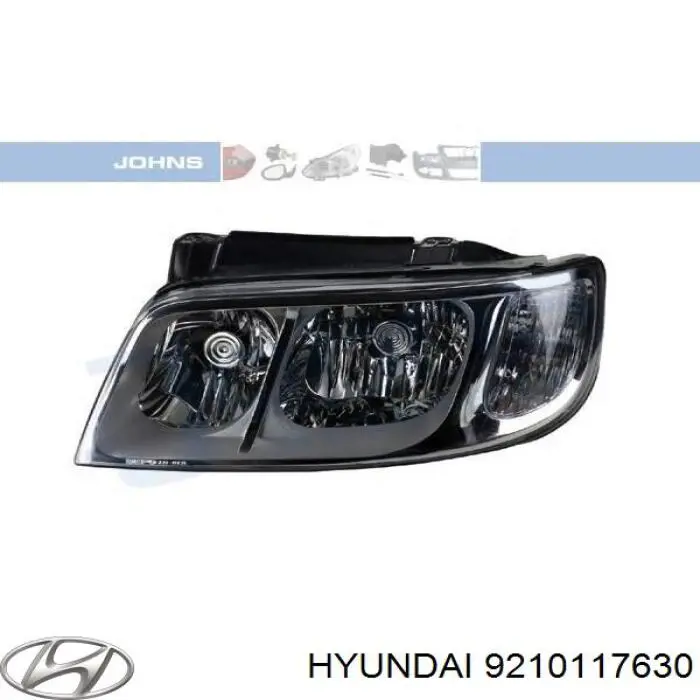 9210117630 Hyundai/Kia Reflektor lewy