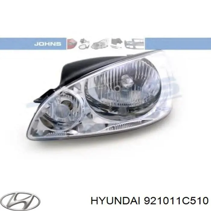 921011C510 Hyundai/Kia Reflektor lewy