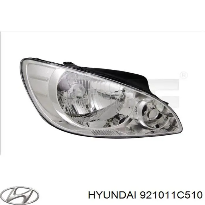 Reflektor lewy Hyundai/Kia 921011C510 cena, od 126,53 USD
