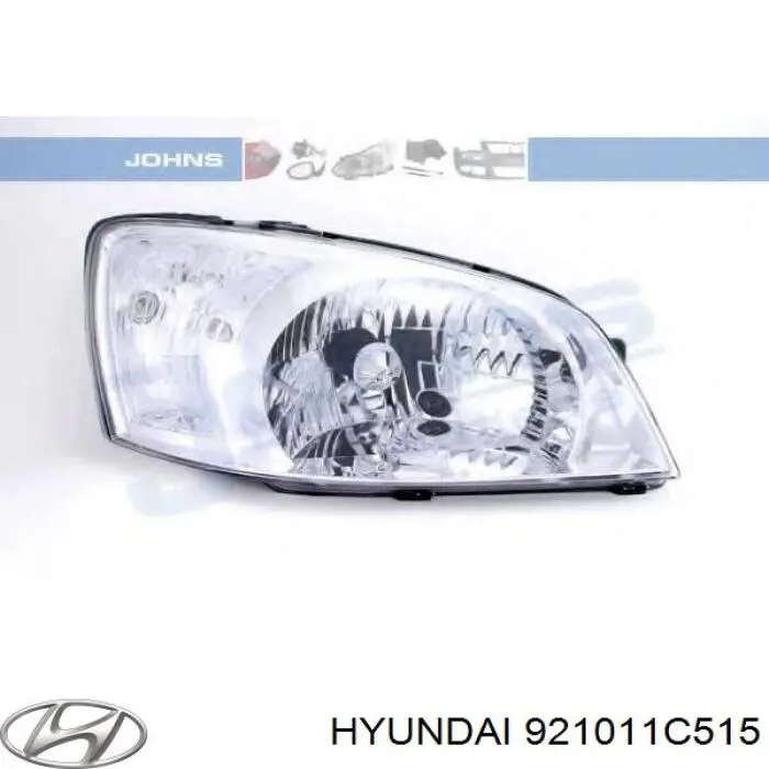 Reflektor lewy Hyundai/Kia 921011C515 cena, od 111,41 USD
