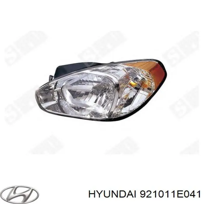 921011E041 Hyundai/Kia Reflektor lewy