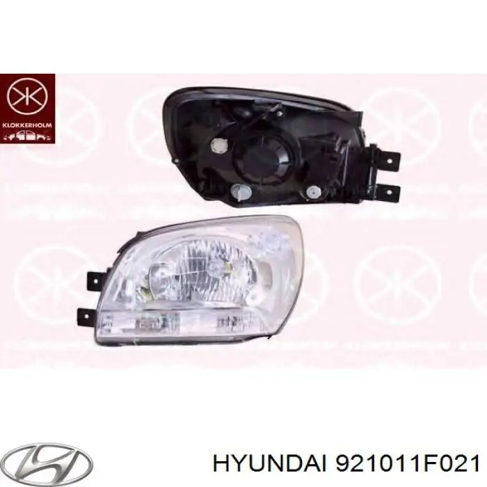 921011F021 Hyundai/Kia Reflektor lewy