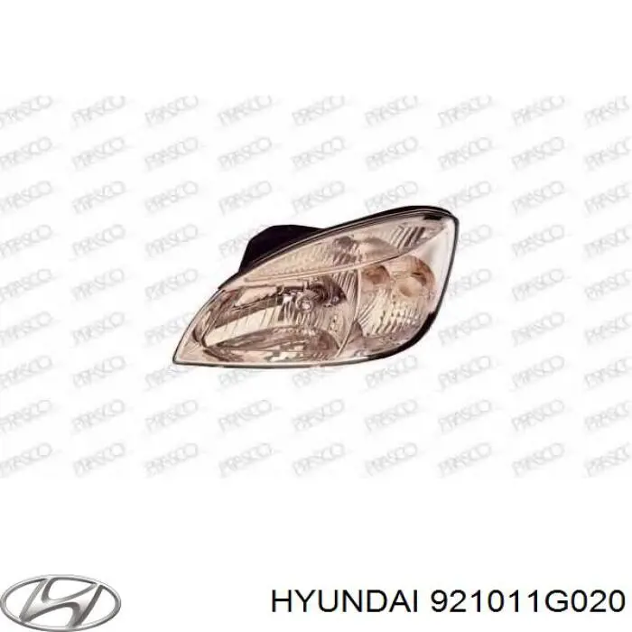 921011G020 Hyundai/Kia Reflektor lewy
