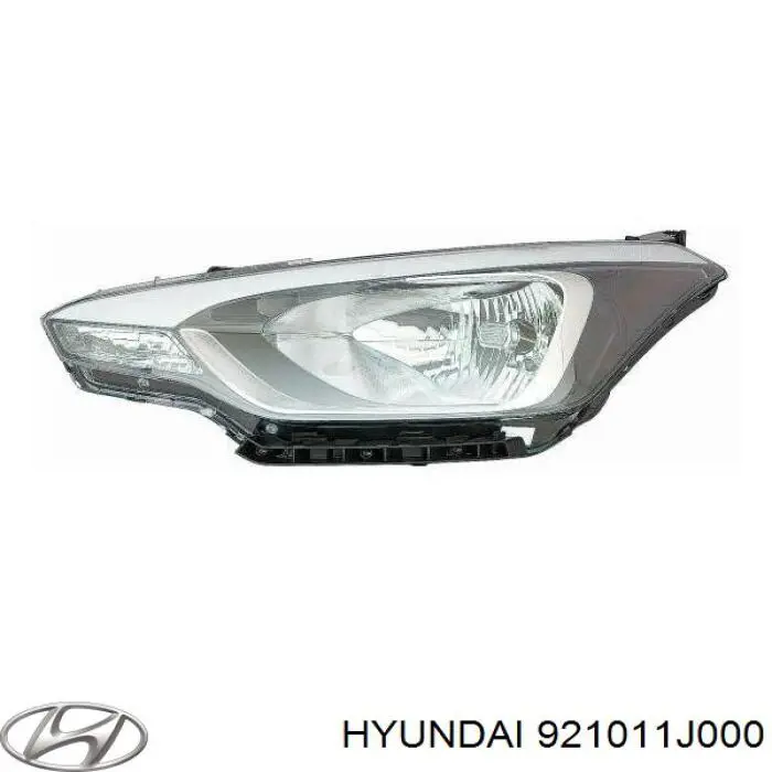 Do koszyka 921011J000 Hyundai/Kia Reflektor lewy