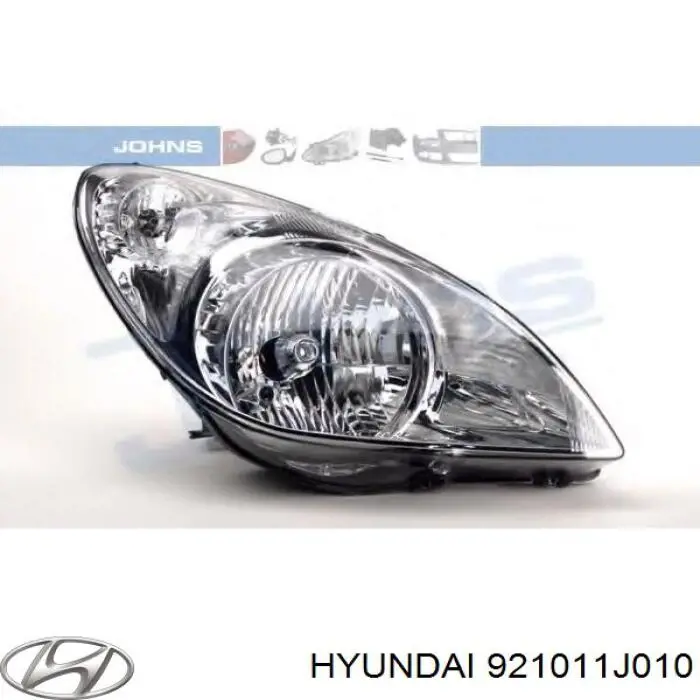 921011J010 Hyundai/Kia Reflektor lewy
