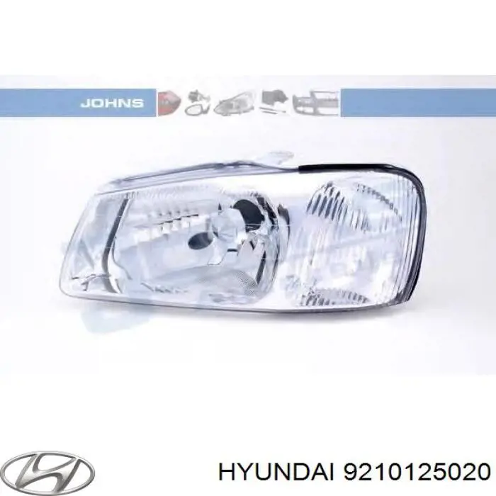 Reflektor lewy Hyundai Accent II sedana (LC) (1999 - 2005) cena, od 74,99 USD