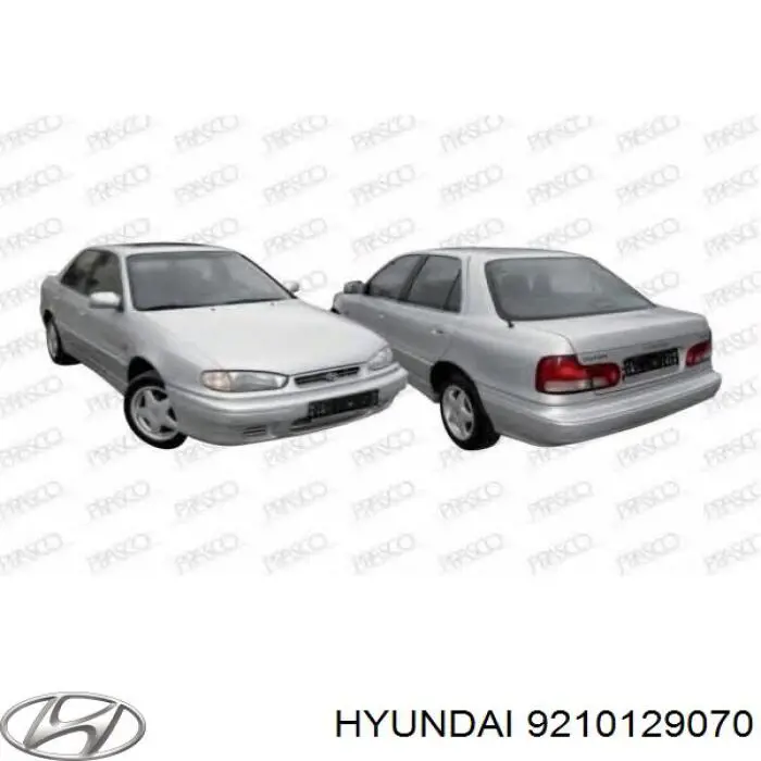 Reflektor lewy Hyundai Lantra I sedana (1990 - 1995) cena, od 61,75 USD