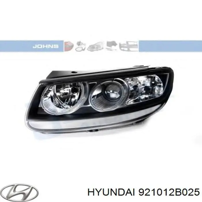 Do koszyka 921012B025 Hyundai/Kia Reflektor lewy