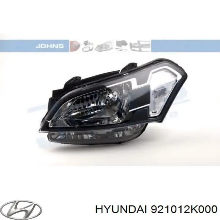 Reflektor lewy Hyundai/Kia 921012K000 cena, od 125,48 USD