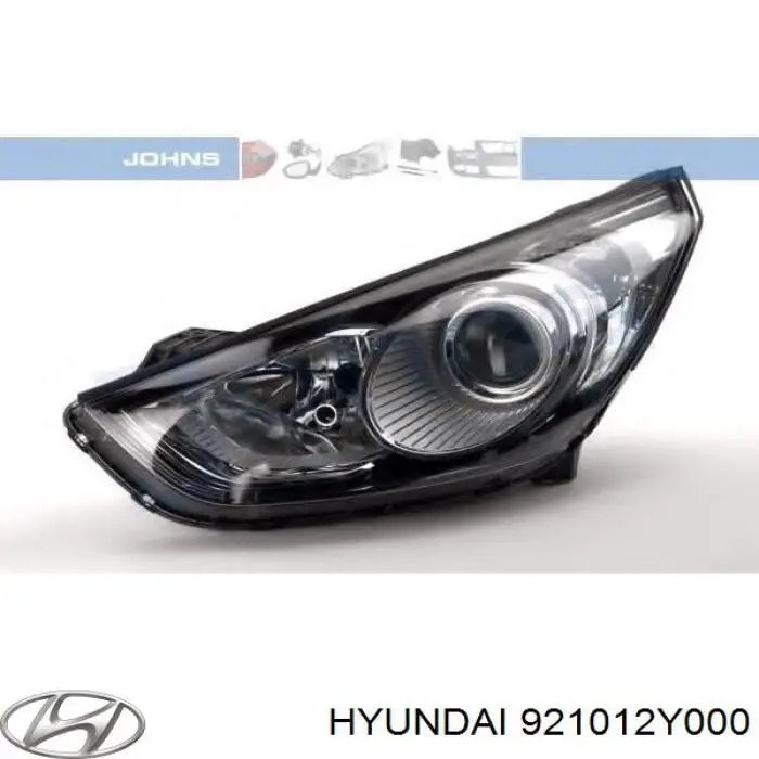 Do koszyka 921012Y000 Hyundai/Kia Reflektor lewy