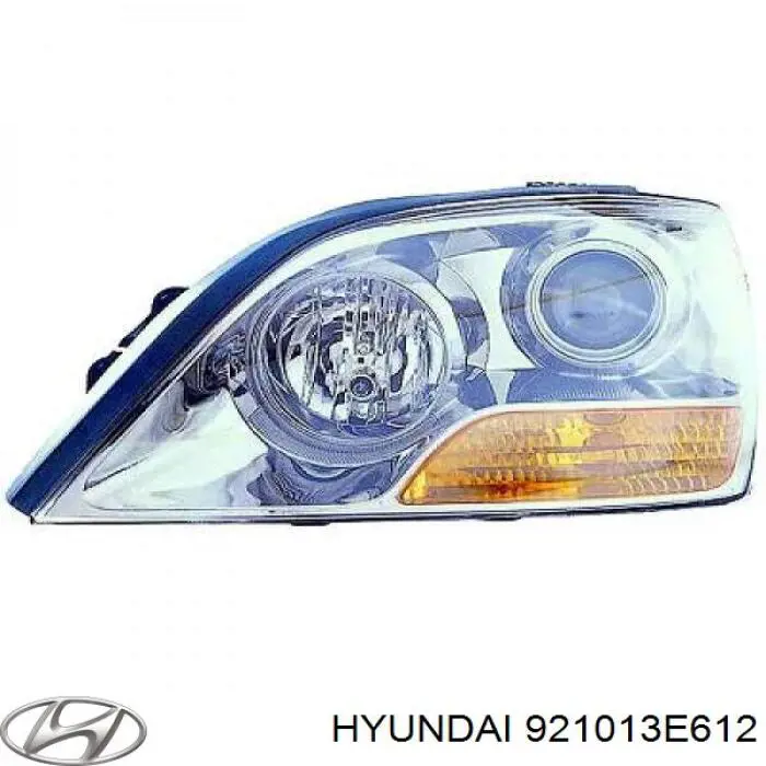 Reflektor lewy 921013E612 Hyundai/Kia