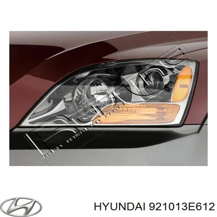 921013E612 Hyundai/Kia Reflektor lewy