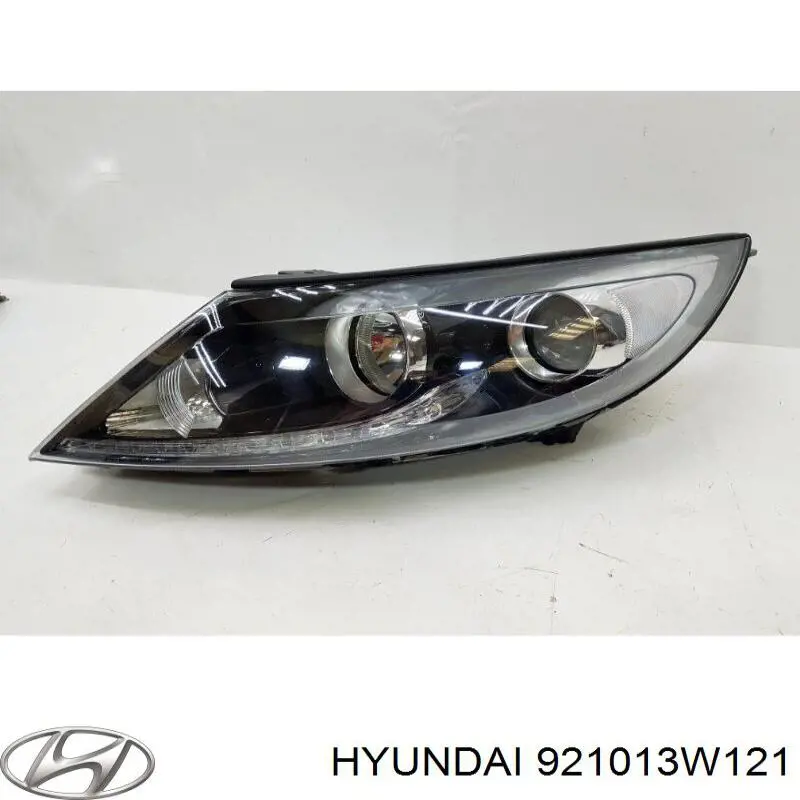 Do koszyka 921013W121 Hyundai/Kia Reflektor lewy