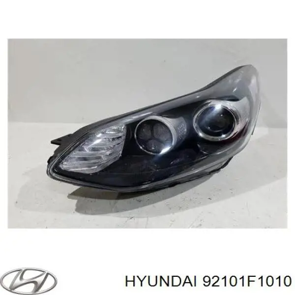 Do koszyka 92101F1010 Hyundai/Kia Reflektor lewy