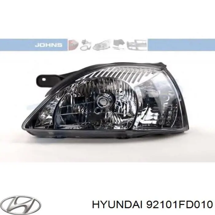 Reflektor lewy KIA Rio I hatchback (DC) (2000 - 2006) cena, od 91,47 USD