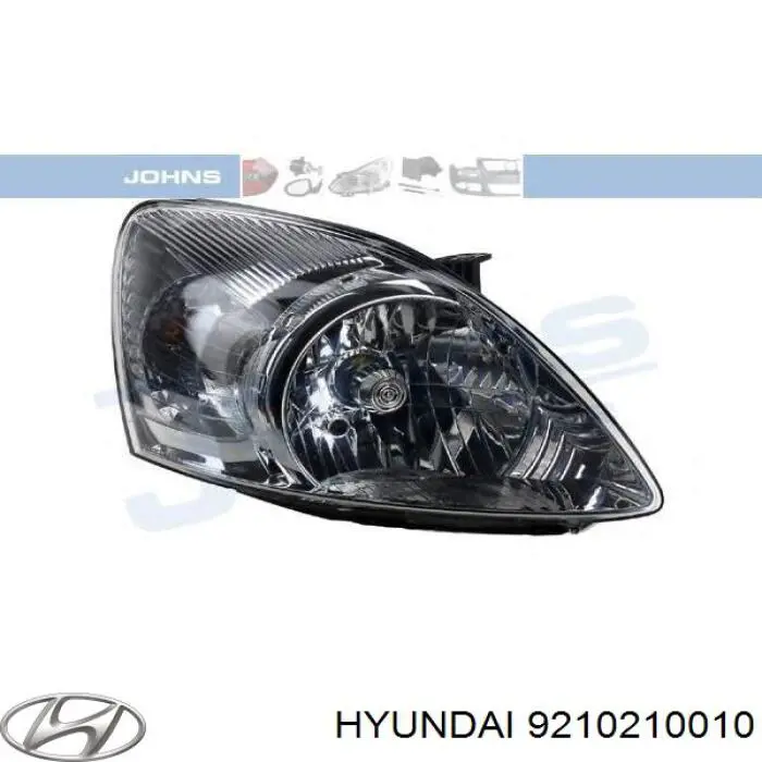 9210210010 Hyundai/Kia Reflektor prawy