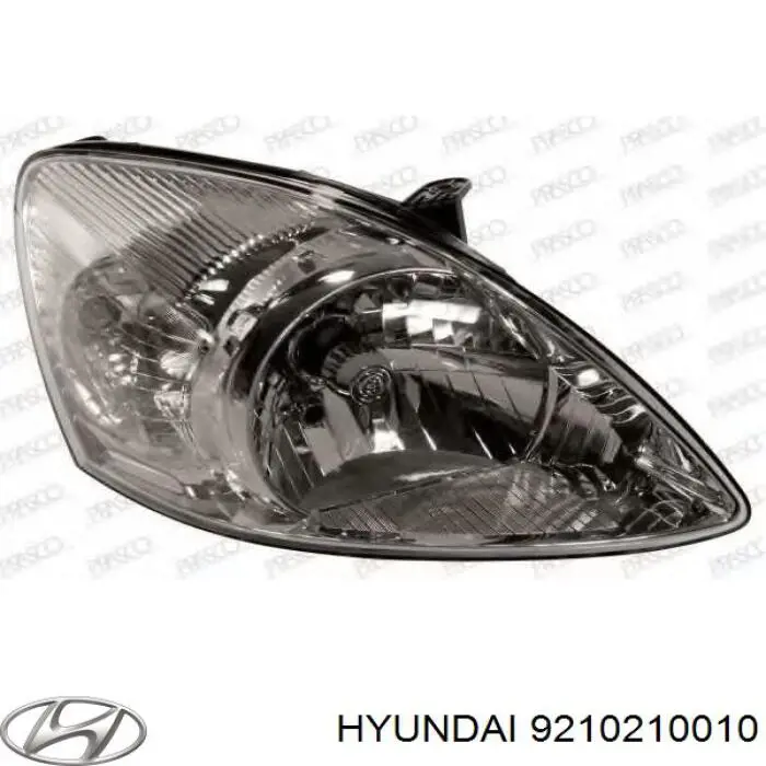 Reflektor prawy Hyundai/Kia 9210210010 cena, od 219,48 USD