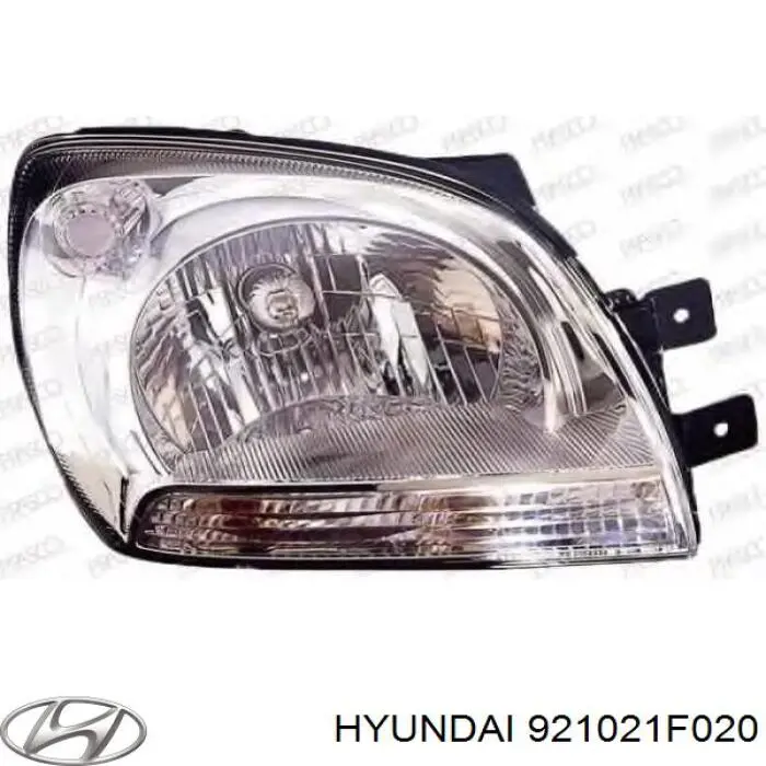 Do koszyka 921021F021 Hyundai/Kia Reflektor prawy