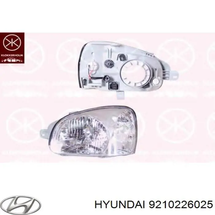 Reflektor prawy Hyundai Santa Fe I SUV (SM) (2000 - 2006) cena, od 81,11 USD