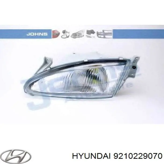 Reflektor prawy do Hyundai Lantra I 