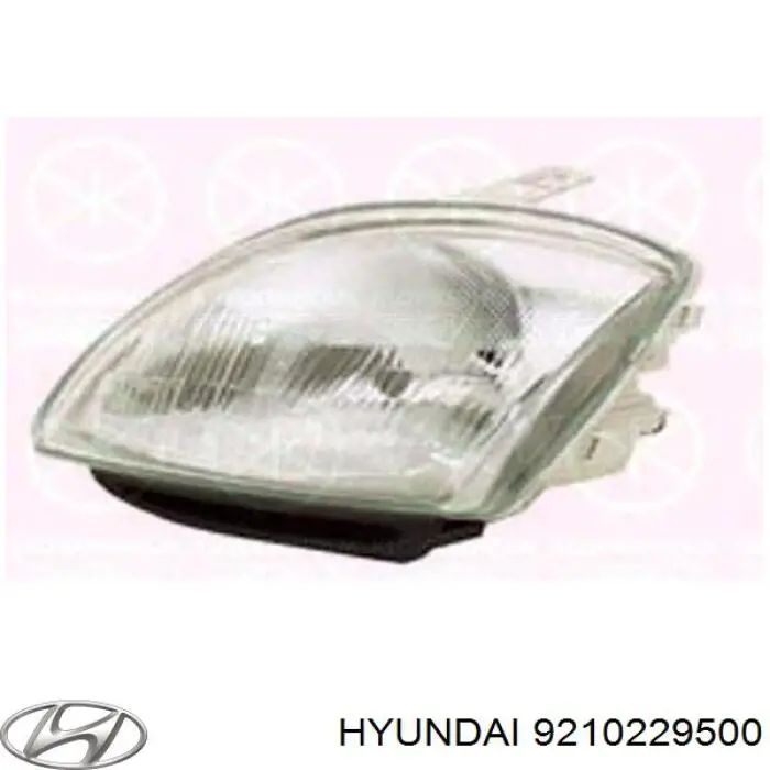 Reflektor prawy Hyundai Lantra II sedana (1995 - 2000) cena, od 62,21 USD