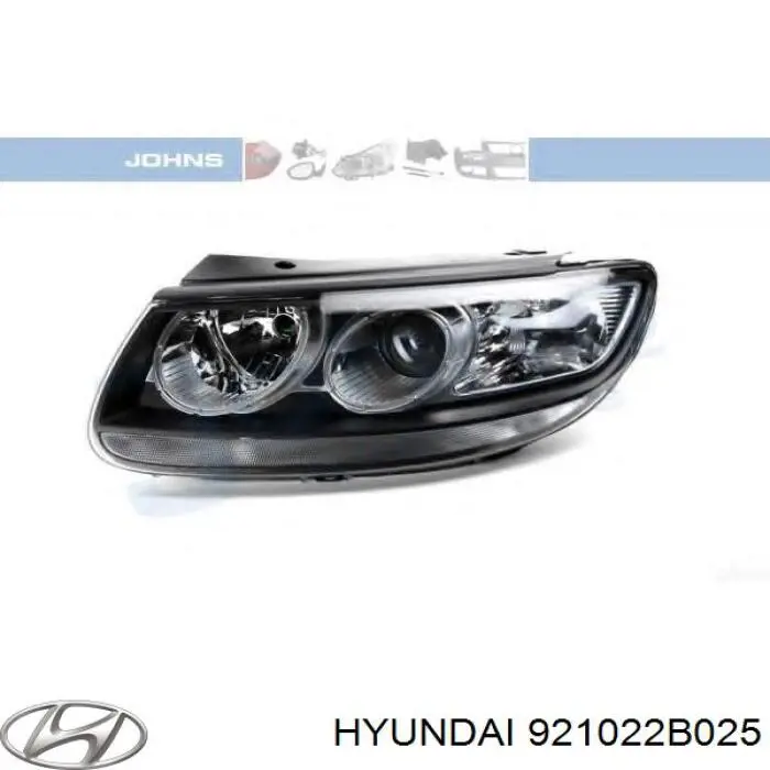 Do koszyka 921022B025 Hyundai/Kia Reflektor prawy