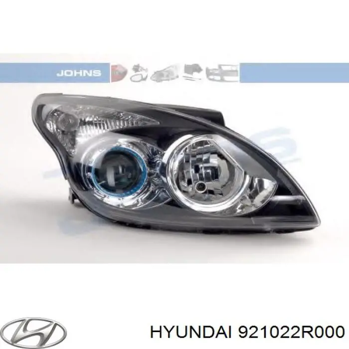 Reflektor prawy Hyundai/Kia 921022R000 cena, od 164,43 USD