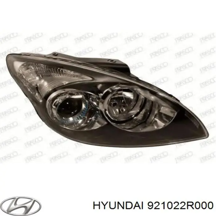 Do koszyka 921022R000 Hyundai/Kia Reflektor prawy
