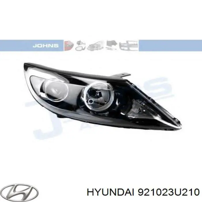 921023U210 Hyundai/Kia Reflektor prawy