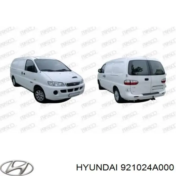 Reflektor prawy do Hyundai H-1 STAREX Starex A1