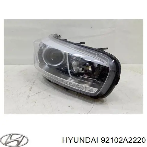 Reflektor prawy Hyundai/Kia 92102A2220 cena, od 413,83 USD