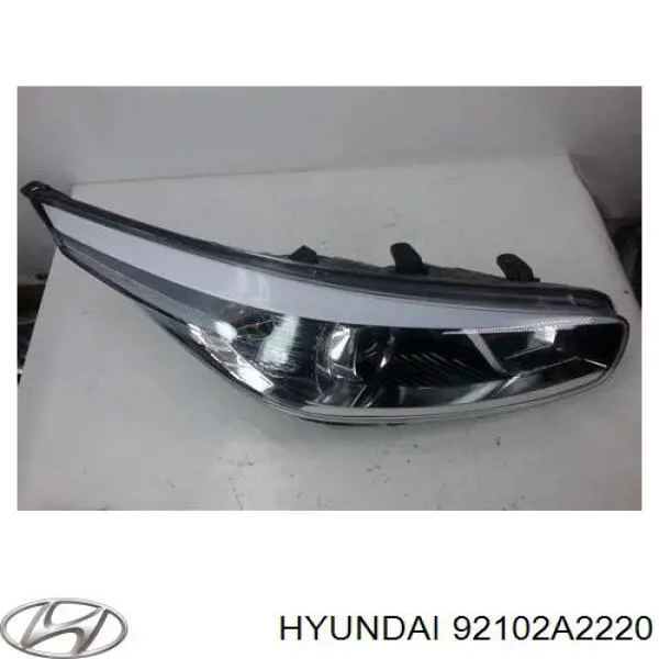 Do koszyka 92102A2220 Hyundai/Kia Reflektor prawy