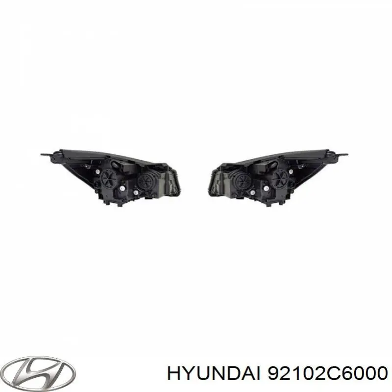 92102C6000 Hyundai/Kia Reflektor prawy