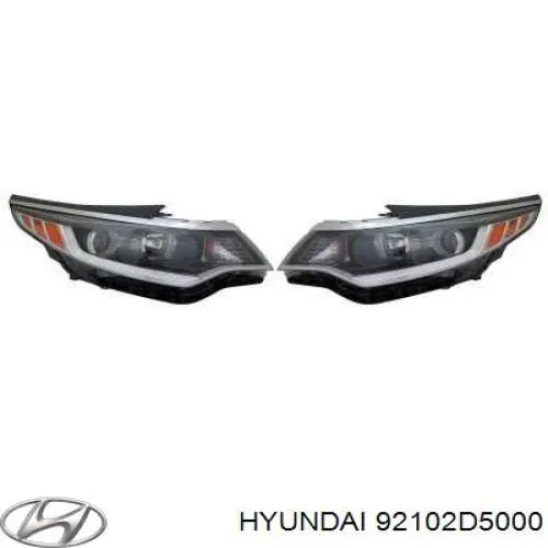 Reflektor prawy Hyundai/Kia 92102D5000 cena, od 157,66 USD