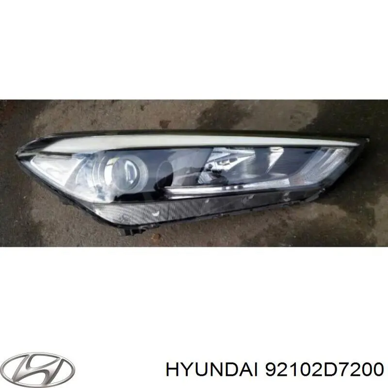 92102D7200 Hyundai/Kia Reflektor prawy