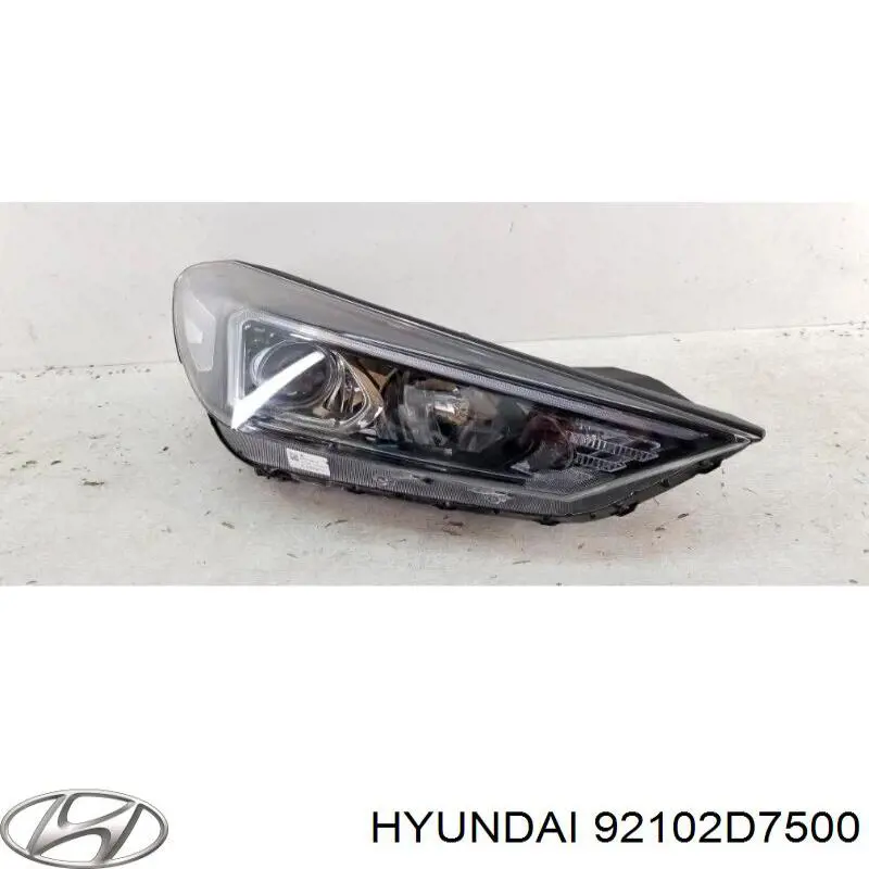 Reflektor prawy Hyundai/Kia 92102D7500 cena, od 835,41 USD