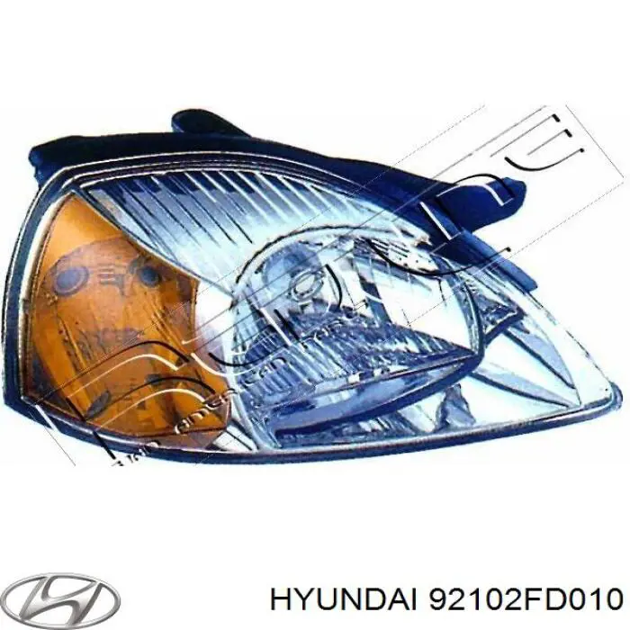 Reflektor prawy KIA Rio I hatchback (DC) (2000 - 2006) cena, od 67,87 USD