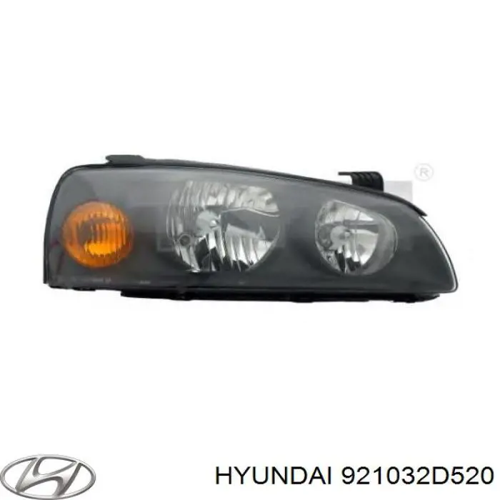 Reflektor lewy Hyundai/Kia 921032D520 cena, od 99,68 USD