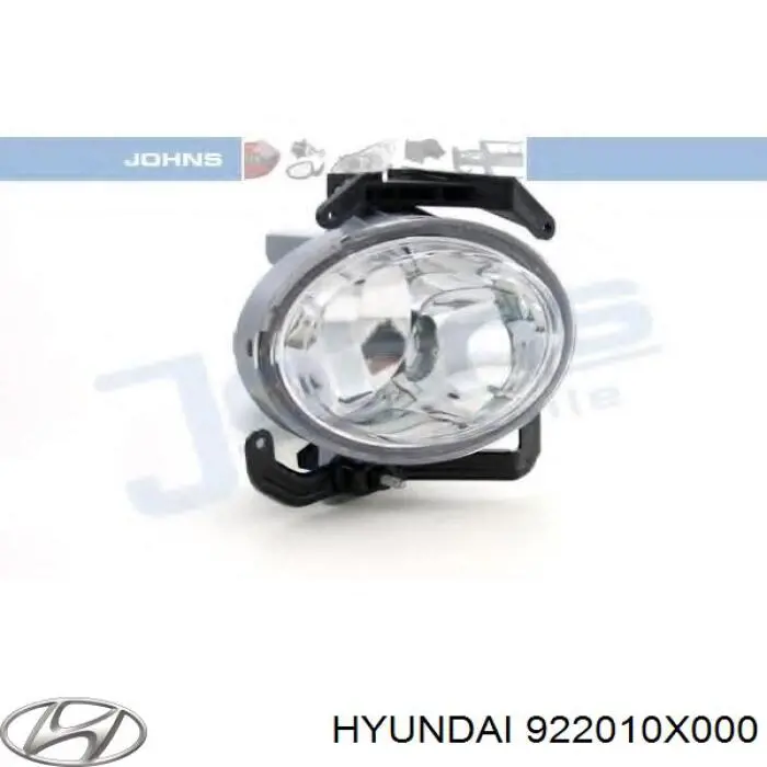 Lampa przeciwmgielna lewa Hyundai/Kia 922010X000