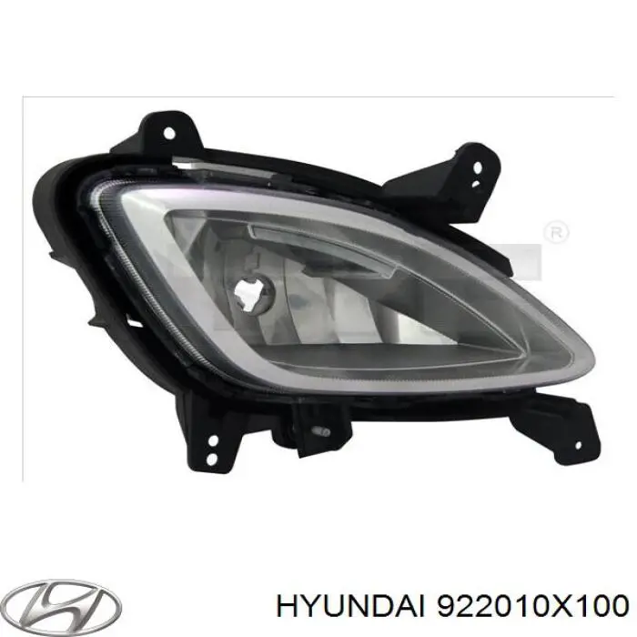 922010X100 Hyundai/Kia Lampa przeciwmgielna lewa