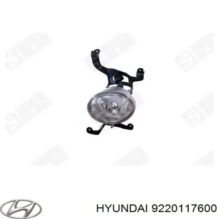 Do koszyka 9220117600 Hyundai/Kia Lampa przeciwmgielna lewa