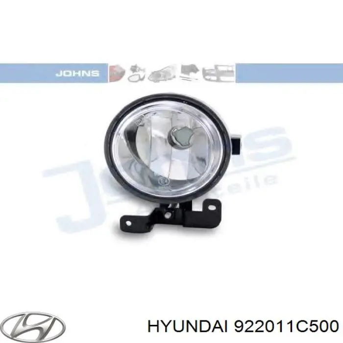 Lampa przeciwmgielna lewa Hyundai/Kia 922011C500 cena, od 39,67 USD