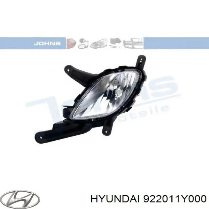 922011Y000 Hyundai/Kia Lampa przeciwmgielna lewa
