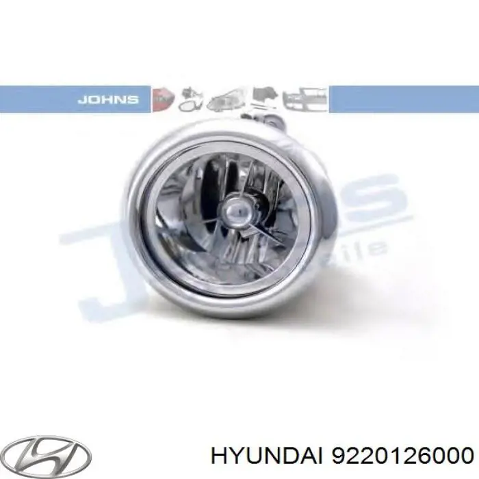 Lampa przeciwmgielna lewa/prawa Hyundai/Kia 9220126000 cena, od 46,03 USD