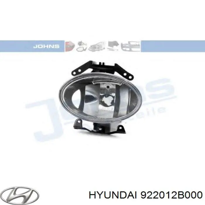 Lampa przeciwmgielna lewa Hyundai/Kia 922012B000 cena, od 52,51 USD