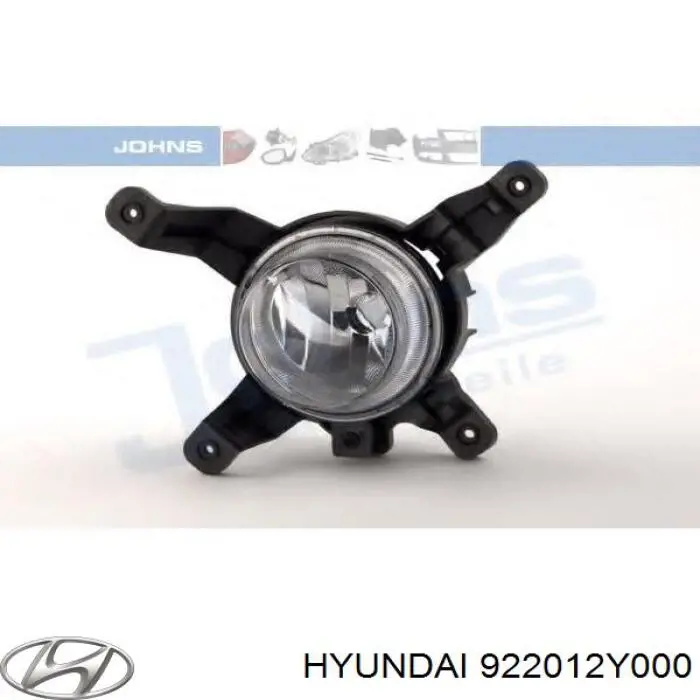 922012Y000 Hyundai/Kia Lampa przeciwmgielna lewa
